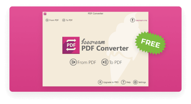 Free PDF converter